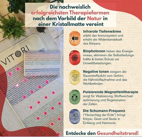 Therapieformen der Vitori Kristallmatte