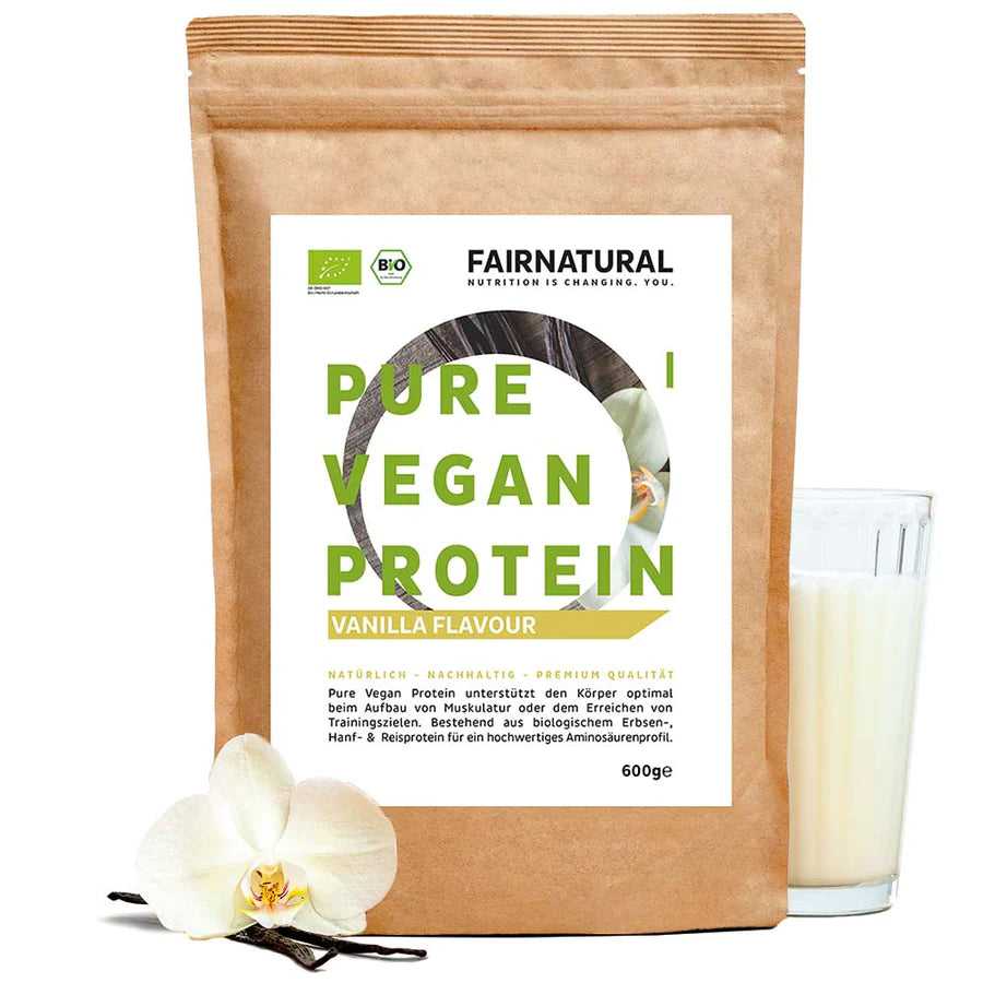 Bio Veganes Proteinpulver Shake Vanille von Fairnatural