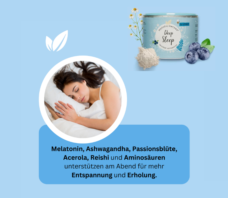 Holistic Heroes Deep Sleep als pflanzliches Schlafmittel mit Melatonin