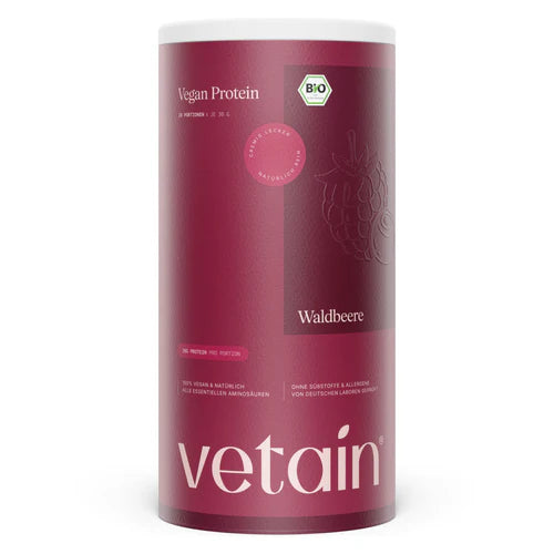 Vetain veganes Proteinpulver Waldbeere mit Rabattcode