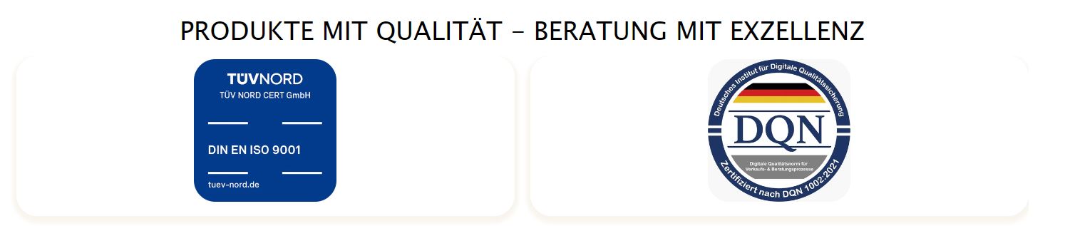 Vitori Kristallmatte ist zertifiziert vom Tüv Nord und DQN