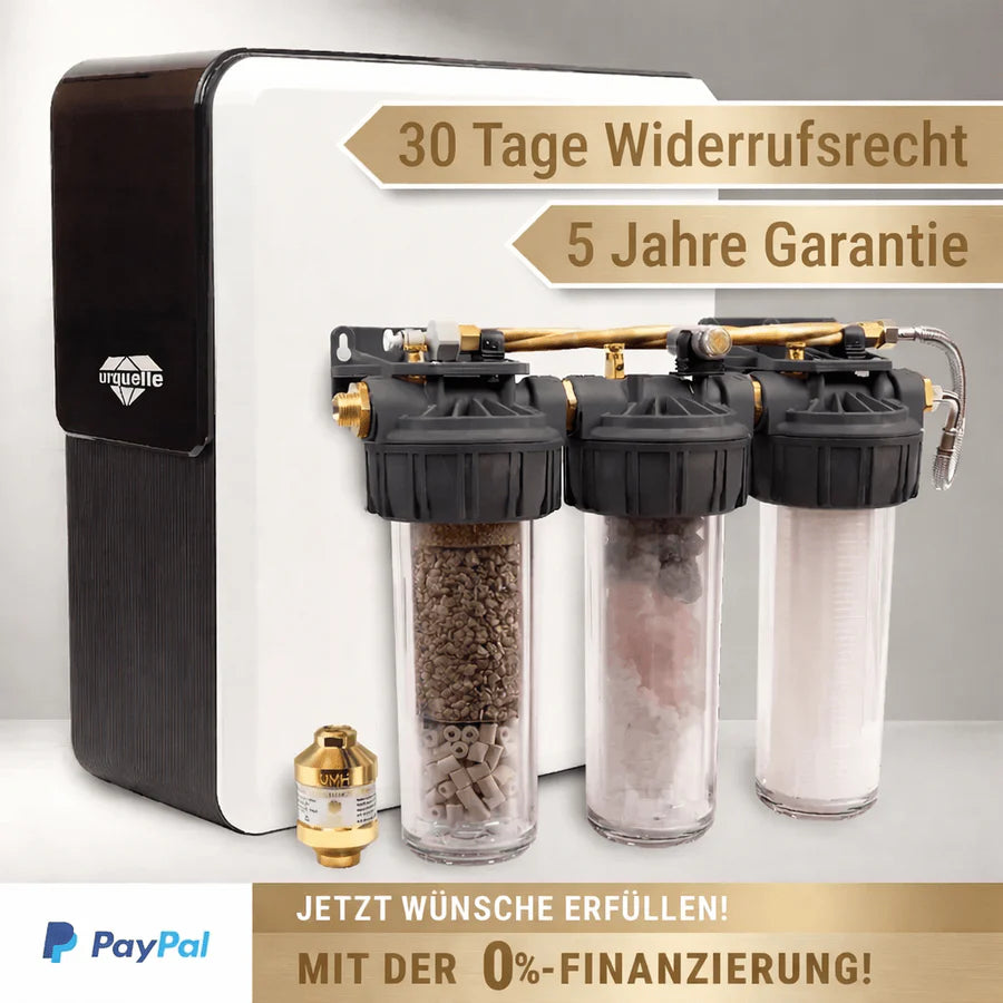 UrQuelle Diamant Wasserfiltersystem für hochwertiges Trinkwasser und ganzheitliche Wasseraufbereitung zuhause